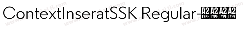 ContextInseratSSK Regular字体转换